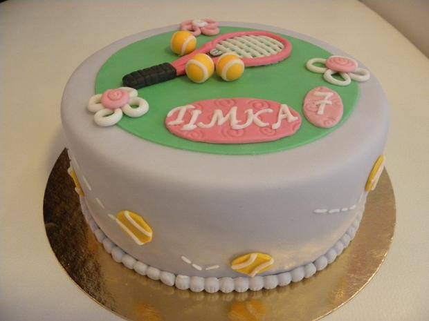 Tirtička Tenisová raketa pre dievčatko, torta, Torty pre dievčatá Tirtička Tenisová raketa pre dievčatko, torta, Torty pre dievčatá, AdrianaK, 1