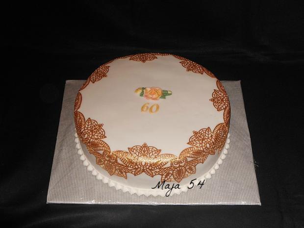 jednoducha 60-ka, torta, Narodeninové torty, Maja54, 1