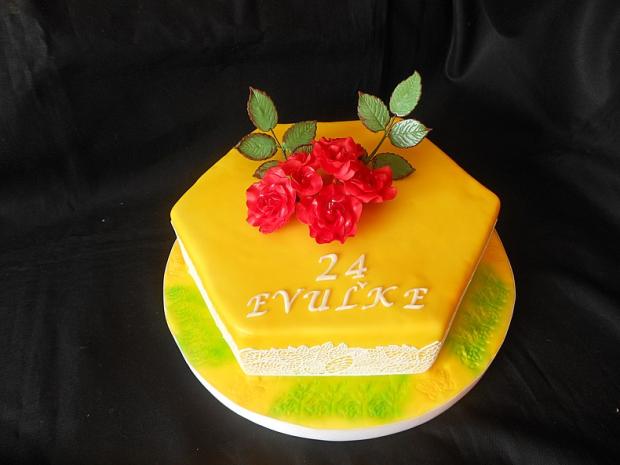 podla želania v žltej, torta, Narodeninové torty, Maja54, 1