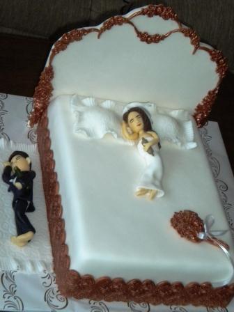 Svadobná posteľ, torta, Svadobné torty Svadobná posteľ, torta, Svadobné torty, katka-m, 1
