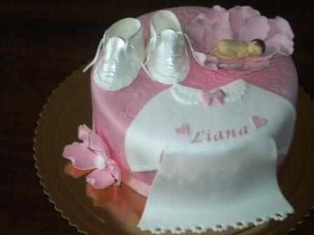 Krst Liana, torta, Torty na krstiny, katka-m, 1