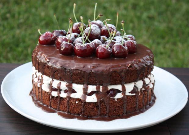 Extra čokoládová torta s čerešňami, recept, 6 Extra čokoládová torta s čerešňami, Recepty na torty, Kamila, 6