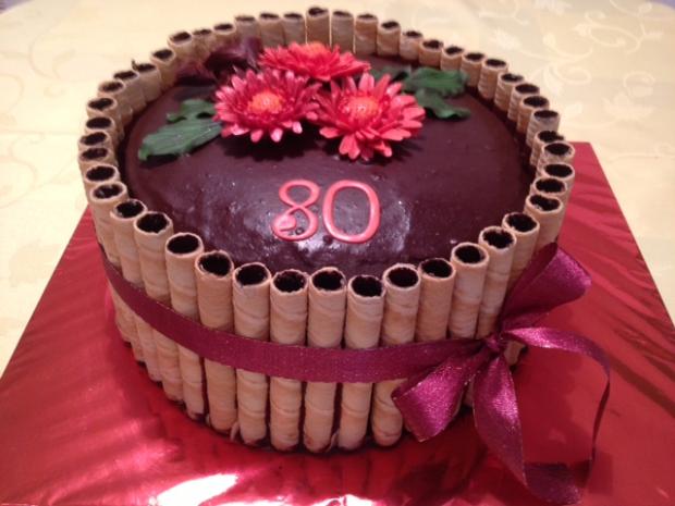 Čoko s gerberami, torta, Čokoládové torty, Nani40, 1