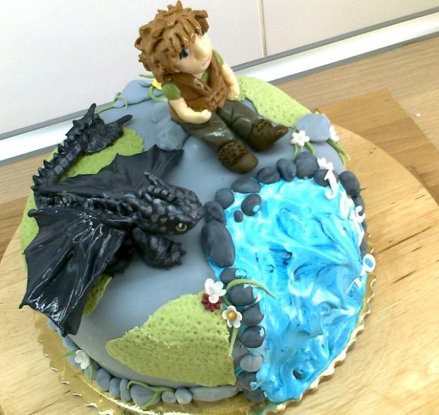 Ako si vycvicit draka., torta, Rozprávkové torty Ako si vycvicit draka., torta, Rozprávkové torty, ildi72, 1