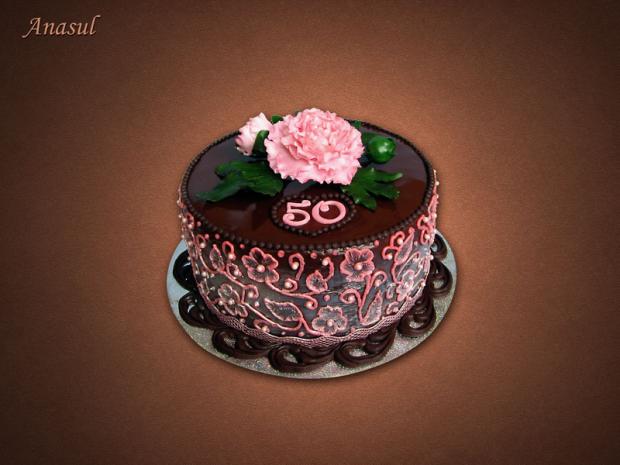 na 50-ku s čokoládovou polevou, torta, Čokoládové torty na 50-ku s čokoládovou polevou, torta, Čokoládové torty, anasul, 1