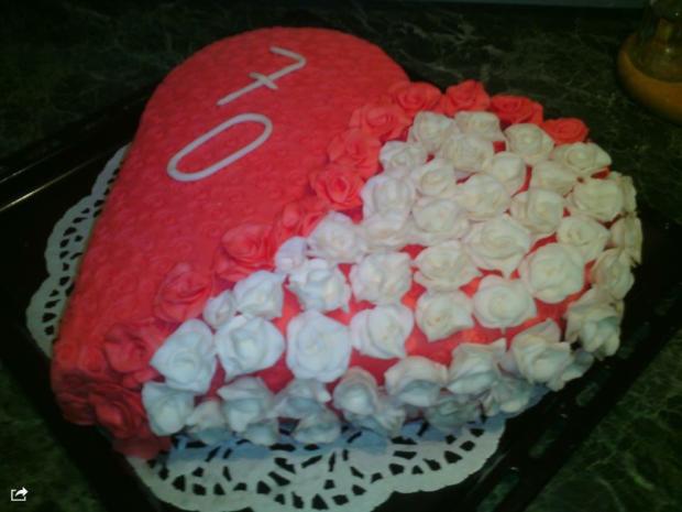 Srdce iny pohlad, torta, Narodeninové torty, Marta J., 1