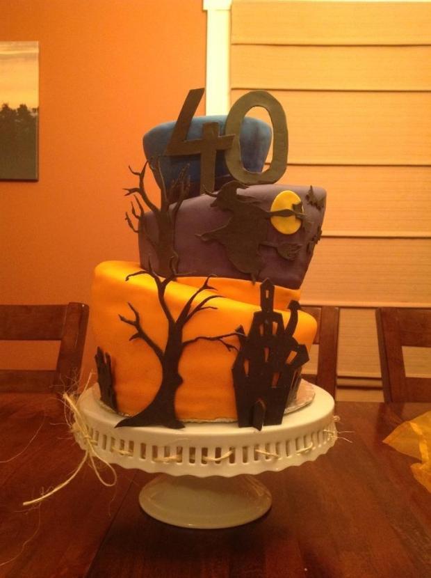 Halloween + 40. narodeniny , torta, Narodeninové torty, BarboraW, 1