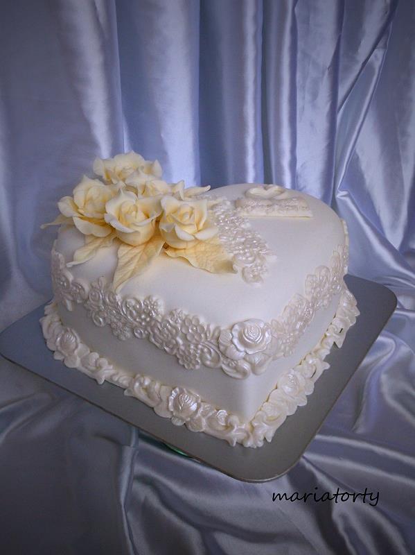 svadobné srdce, torta, Svadobné torty svadobné srdce, torta, Svadobné torty, maria285, 1