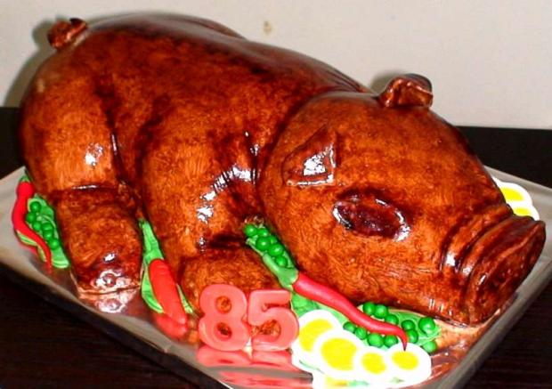 pečené prasiatko, torta, Narodeninové torty, zeronka, 1