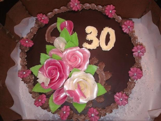 okrúhla k tridsiatke, torta, Narodeninové torty, ene, 1