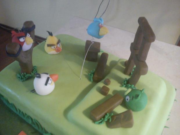 angry birds, torta, Ostané torty pre deti angry birds, torta, Ostané torty pre deti, Ditulka, 1