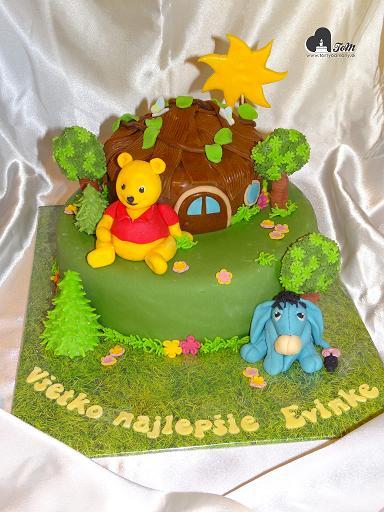 Macko Pu a Somárik, torta, Rozprávkové torty Macko Pu a Somárik, torta, Rozprávkové torty, Moncika7, 1