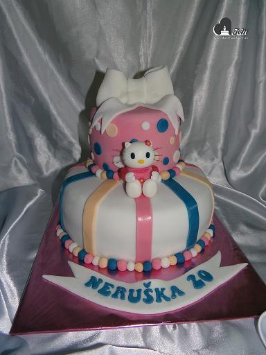 Hello Kitty, torta, Torty pre dievčatá Hello Kitty, torta, Torty pre dievčatá, Moncika7, 1