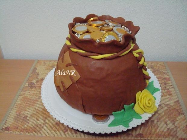 Mešec plný peňazí, torta, Narodeninové torty, AlaNR, 1