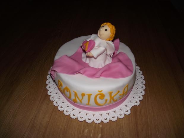 Anjelikova k 1. narodeninam, torta, Narodeninové torty, dvojicka, 1