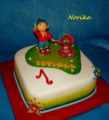 Noddy s kamarátkou, torta, Rozprávkové torty Noddy s kamarátkou, torta, Rozprávkové torty, norika1, 1