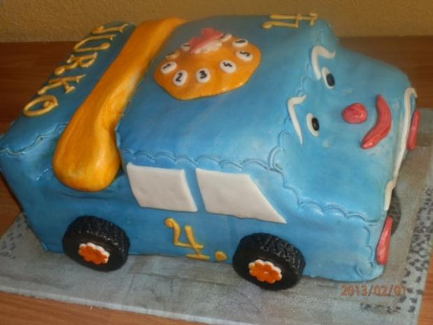 autko so slúchadlom, torta, Torty autíčka, vláčiky, Margita, 1