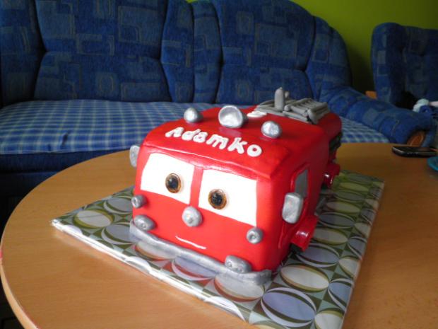 hasičské auto Red, torta, Torty autíčka, vláčiky hasičské auto Red, torta, Torty autíčka, vláčiky, mimka2176, 1