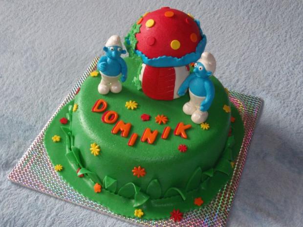 šmoulová, torta, Rozprávkové torty, suzan13, 1