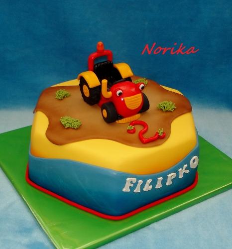 traktor Tom, torta, Torty autíčka, vláčiky traktor Tom, torta, Torty autíčka, vláčiky, norika1, 1