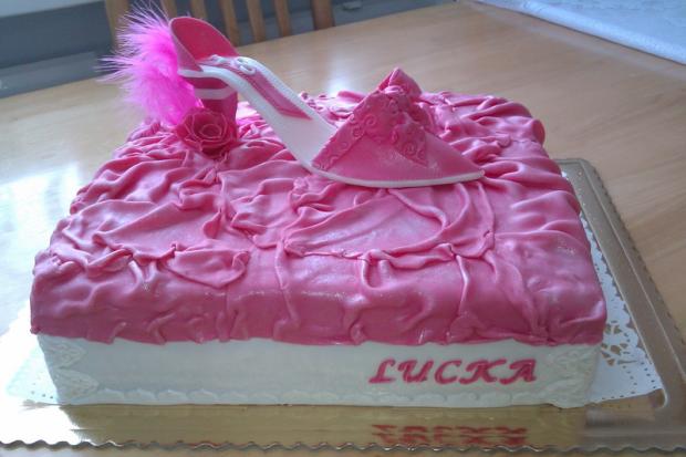 Tortička s dámskou lodičkou, torta, Torty pre dievčatá, mirka.777, 1