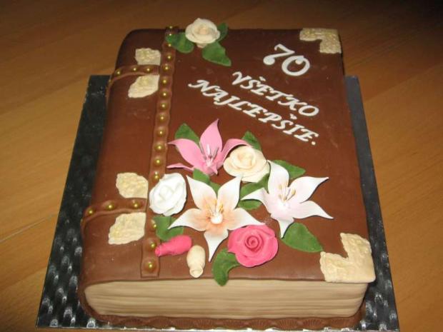 Kniha 70, torta, Narodeninové torty, Lubka212, 1