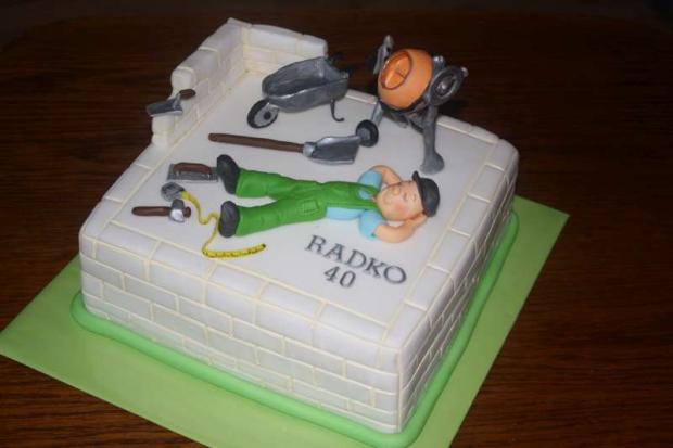 Pre murára, torta, Narodeninové torty Pre murára, torta, Narodeninové torty, stanula, 1