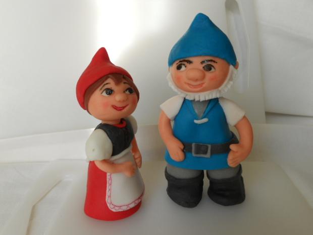 Gnomeo a Júlia, torta, Ozdoby na torty Gnomeo a Júlia, torta, Ozdoby na torty, iveta02, 1