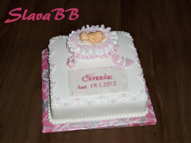 Krst Terezka - torta 249, torta, Torty na krstiny Krst Terezka - torta 249, torta, Torty na krstiny, slavabb, 1