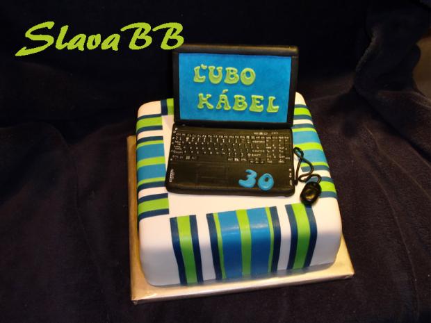 Notebook pre Ľuba - torta 251, torta, Narodeninové torty, slavabb, 1