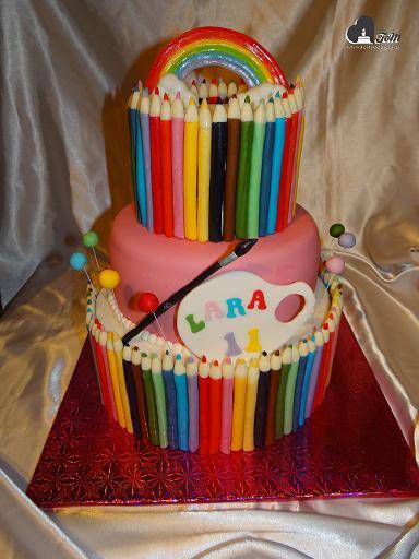 Farebná pastelková, torta, Ostané torty pre deti Farebná pastelková, torta, Ostané torty pre deti, Moncika7, 1