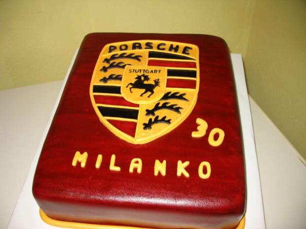 Znak Porsche, torta, Narodeninové torty Znak Porsche, torta, Narodeninové torty, DášaL, 1
