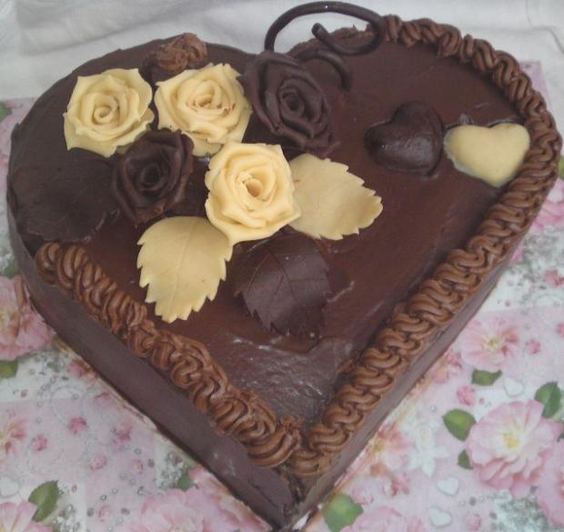 Valentínska čokoládová..., torta, Čokoládové torty Valentínska čokoládová..., torta, Čokoládové torty, Mariolka, 1