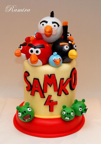 Angry birds, torta, Ostané torty pre deti, ramira, 1