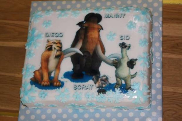 Doba ľadová na oblátke, torta, Rozprávkové torty Doba ľadová na oblátke, torta, Rozprávkové torty, blanche335, 1