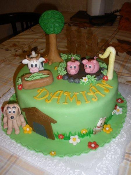 zvieratká na dvore, torta, Rozprávkové torty, tara19, 1