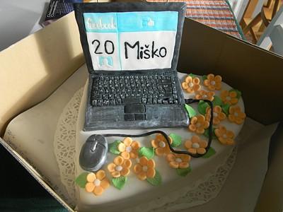 Notebook, torta, Narodeninové torty, zurka75, 1