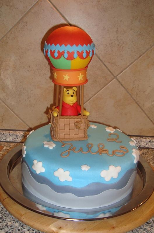 Macko Pú a lietajúci balón, torta, Rozprávkové torty Macko Pú a lietajúci balón, torta, Rozprávkové torty, katka_d, 1