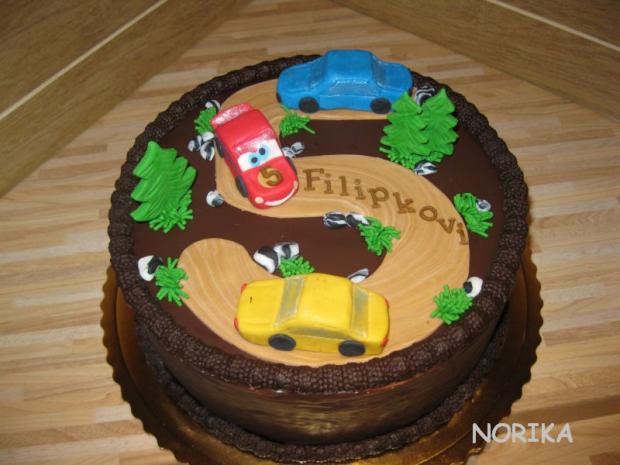 Autodraha, torta, Torty autíčka, vláčiky Autodraha, torta, Torty autíčka, vláčiky, norika, 1