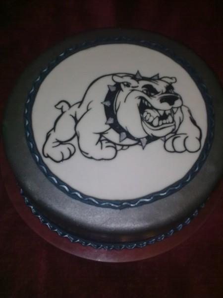kreslená s bulldogom, torta, Narodeninové torty, katarina muchova, 1