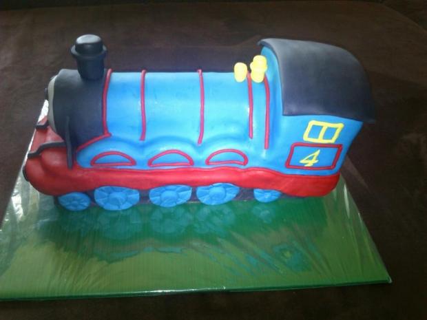 vláčik Gordon, torta, Torty autíčka, vláčiky, katarina muchova, 1