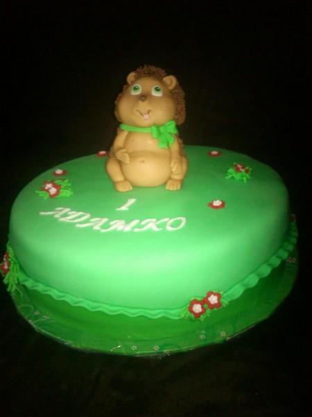 s ježkom, torta, Torty so zvieratkami, katarina muchova, 1