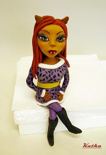 Clawdeen wolf, torta, Ozdoby na torty, Katka Ozsvaldova, 1