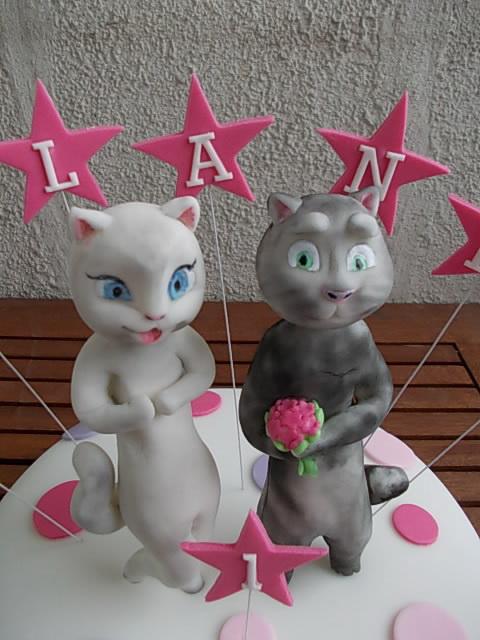 Mačky, torta, Ozdoby na torty Mačky, torta, Ozdoby na torty, kacarina, 1