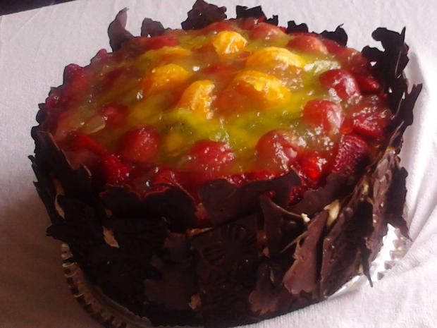 Ovocná s čokoládou, torta, Narodeninové torty, Helenčok, 1