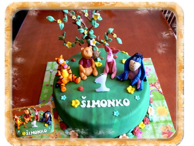 Macko Pooh a jeho kamaráti - 3 na želanie, torta, Rozprávkové torty Macko Pooh a jeho kamaráti - 3 na želanie, torta, Rozprávkové torty, VIERI, 1