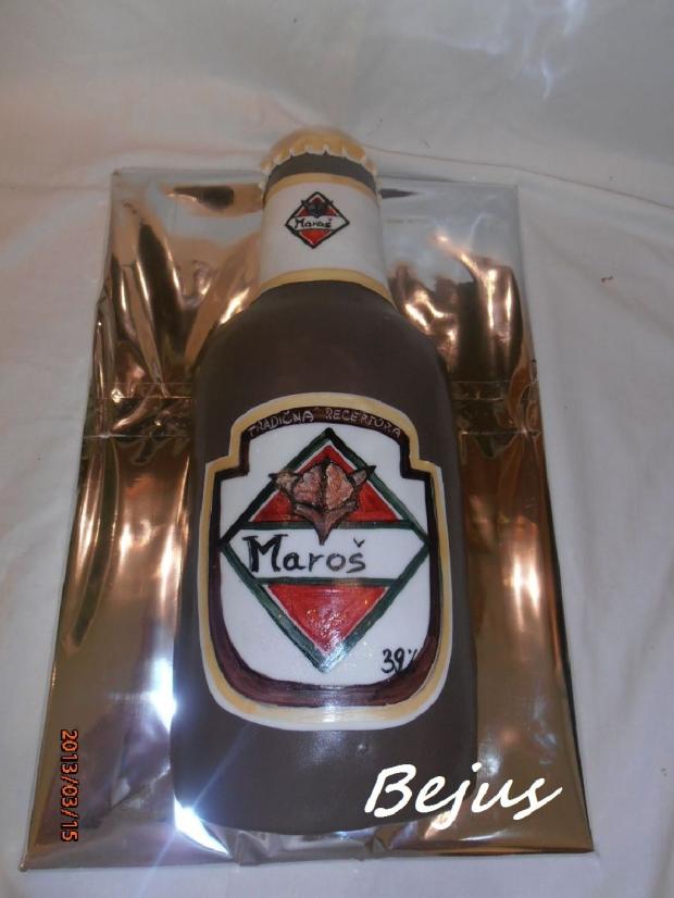 pivová fľaša, torta, Narodeninové torty pivová fľaša, torta, Narodeninové torty, bejus, 1