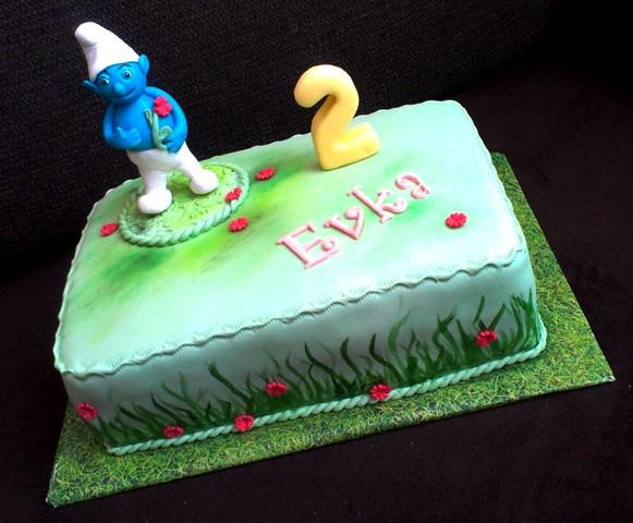 šmolková, torta, Rozprávkové torty, val38, 1