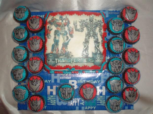 Transformesr a cupcakes :*), torta, Rozprávkové torty, SiMi 3710, 1
