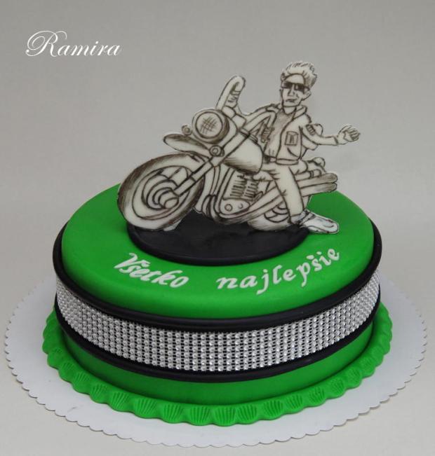 Pre mladého motorkára, torta, Narodeninové torty Pre mladého motorkára, torta, Narodeninové torty, ramira, 1
